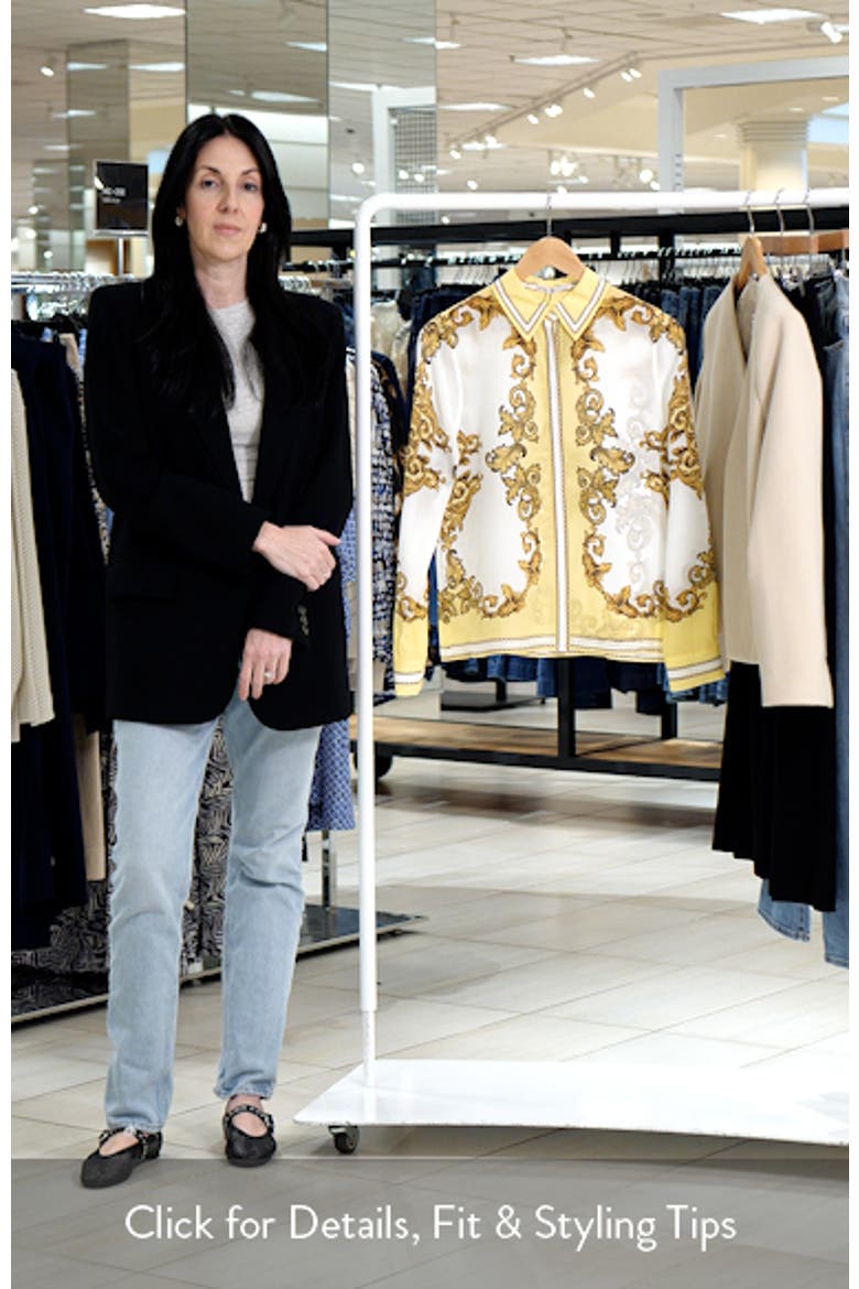 Willa Print Silk Button-Up Shirt video