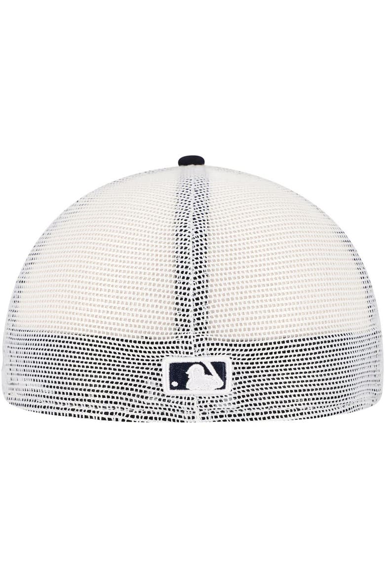 Men's New Era Navy New York Yankees Team Color 59FIFTY Trucker Fitted Hat, Alternate, color, Navy