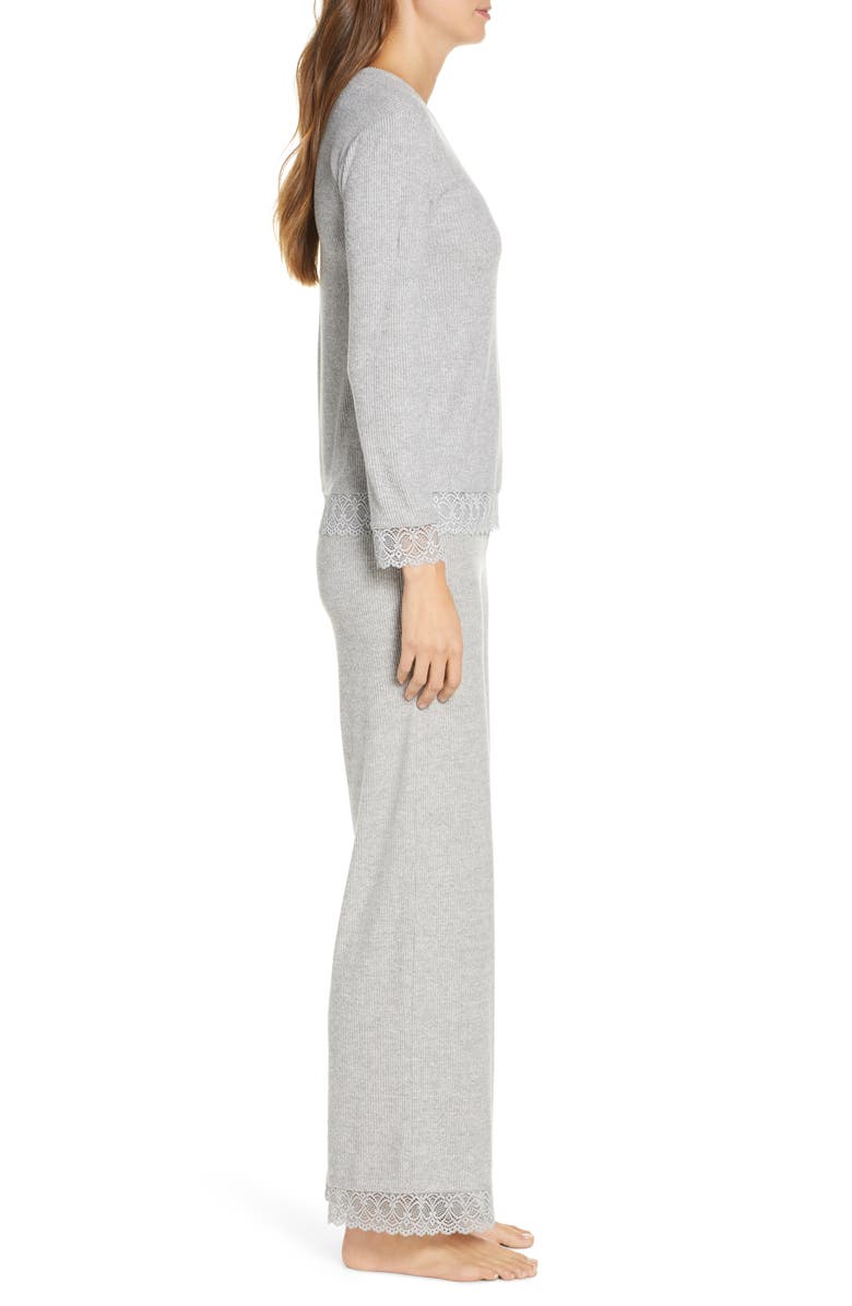 Rachel Parcell Lace Trim Pajamas, Alternate, color, 