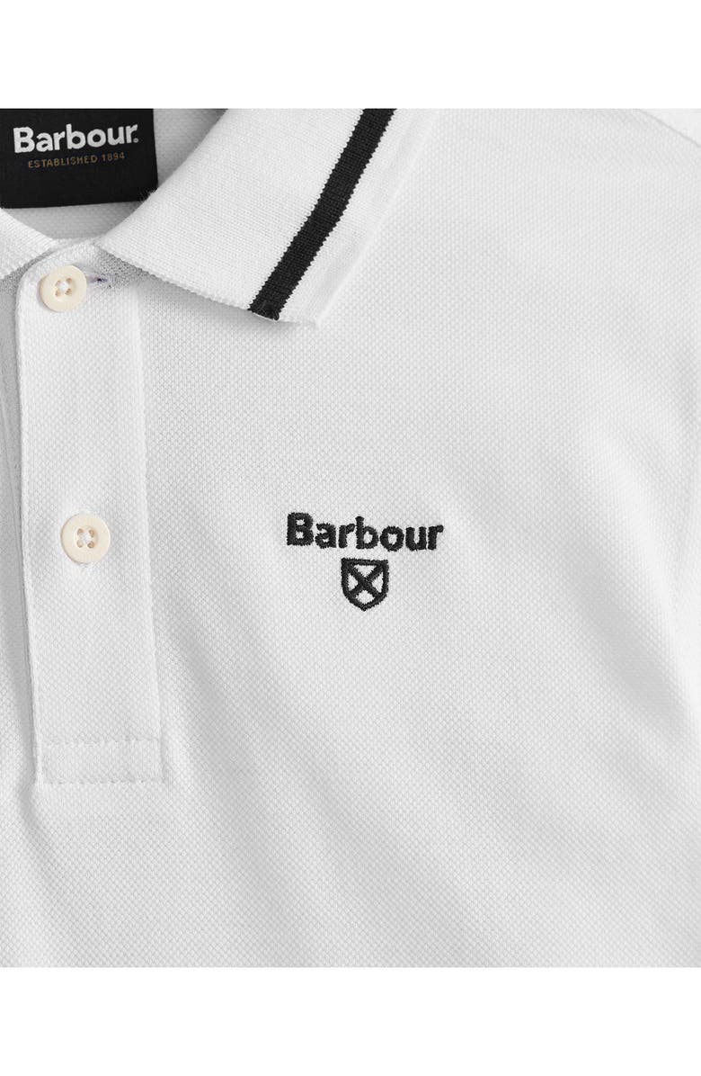 Barbour Kids' Oakside Tipped Cotton Piqué Polo, Alternate, color, 