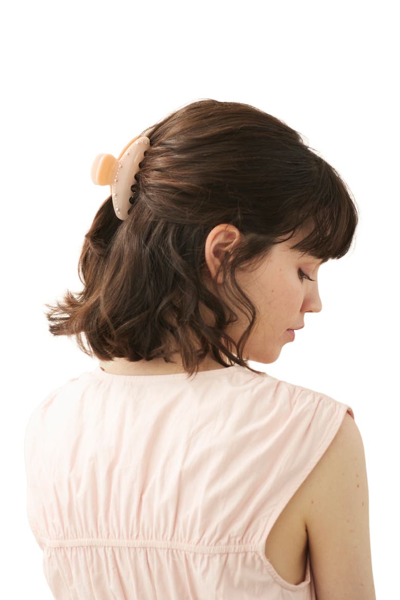 Perle acetate hair clip, Alternate, color, Pink