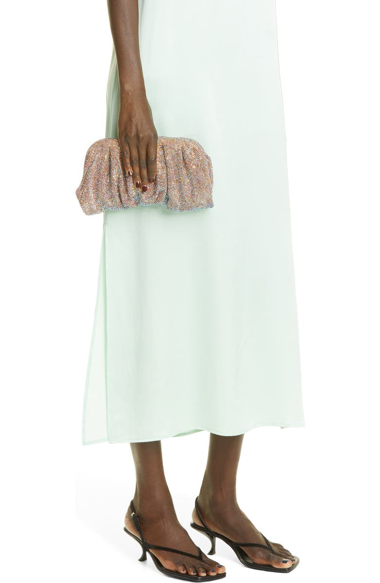 Benedetta Bruzziches La Grande Crystal Mesh Clutch, Alternate, color,