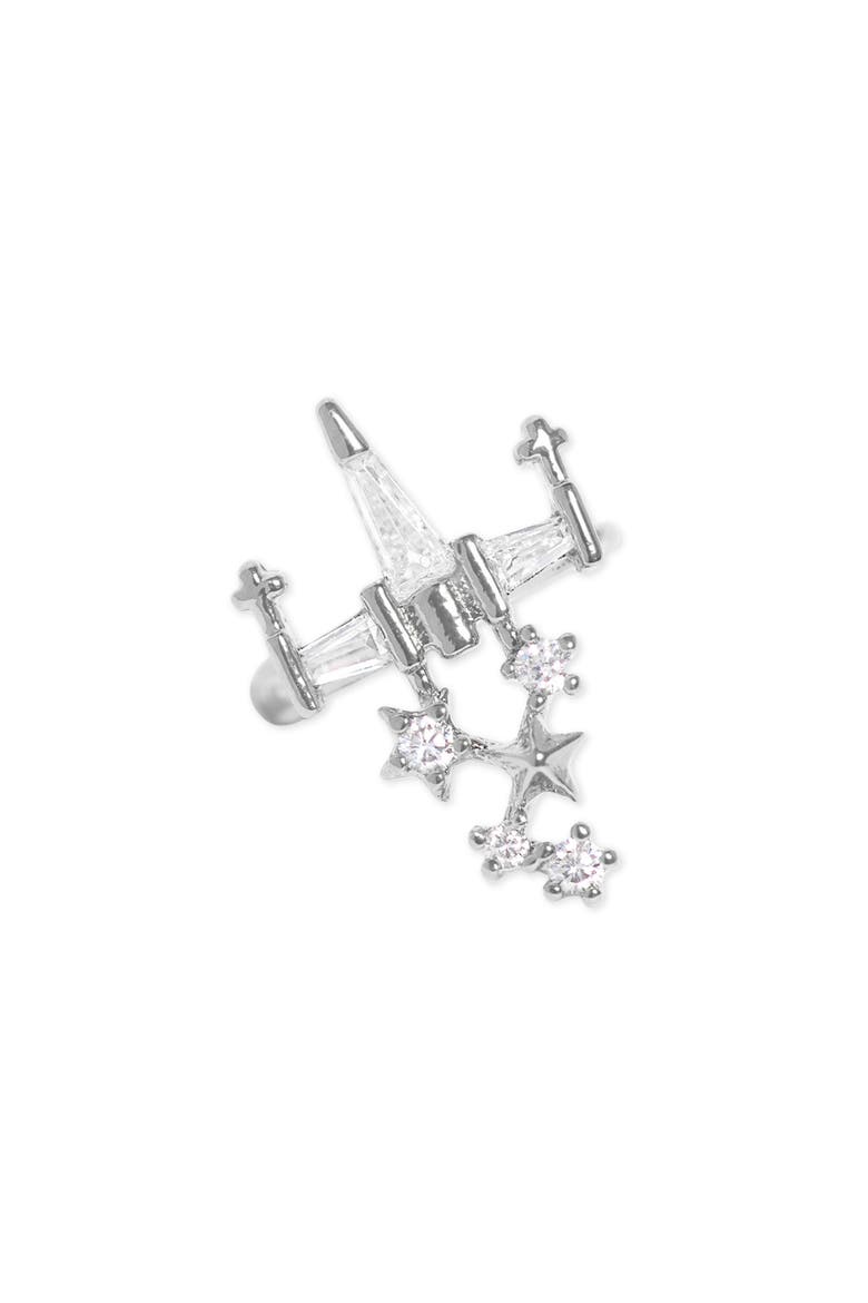 Star Wars™ X-Wing™ Ear Cuff, Main, color, SILVER