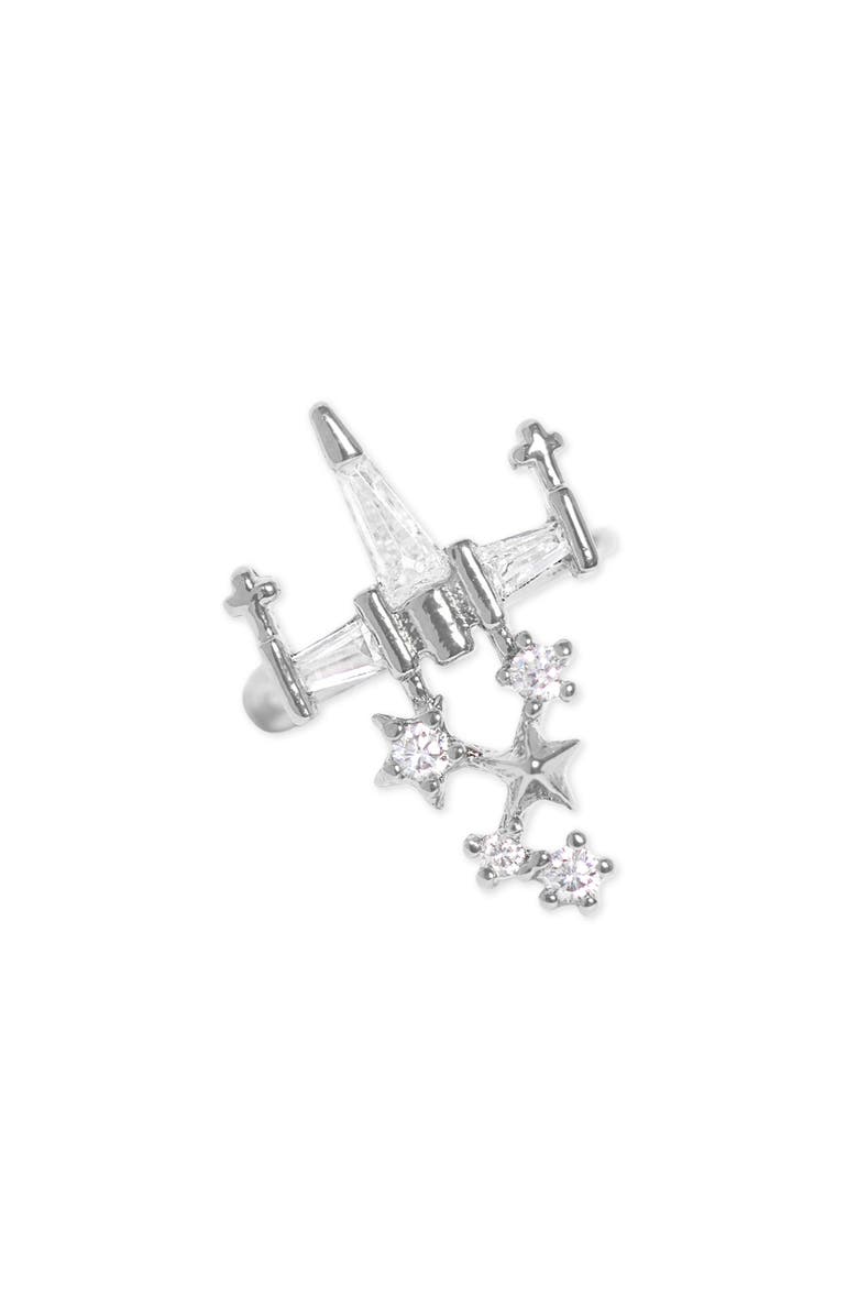 Girls Crew Star Wars<sup>™</sup> X-Wing<sup>™</sup> Ear Cuff, Main, color, Silver