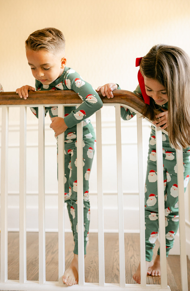 Little Paper Kids Santa Riley Lounge Wear Set, Alternate, color, 
