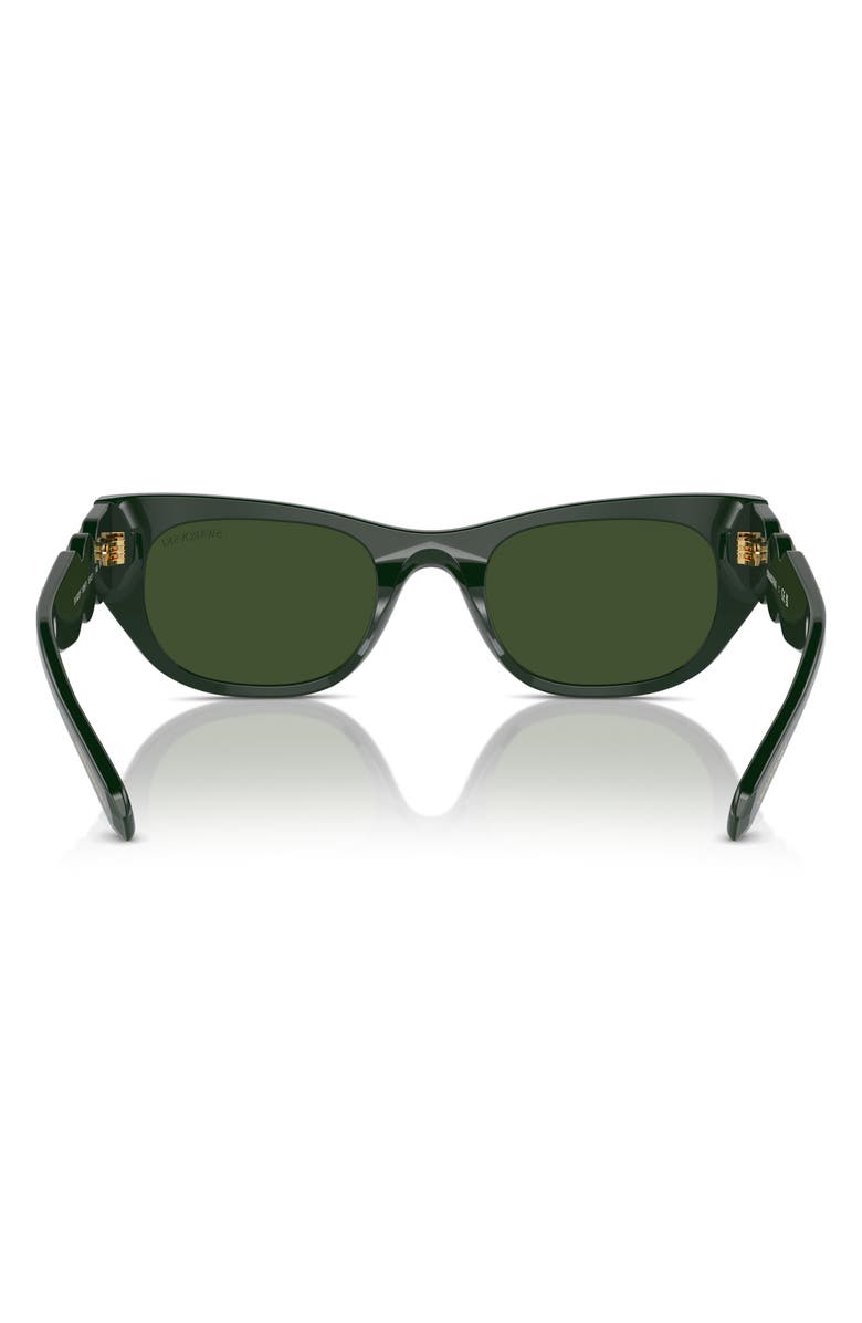 Swarovski 53mm Pillow Sunglasses, Alternate, color, Dark Green