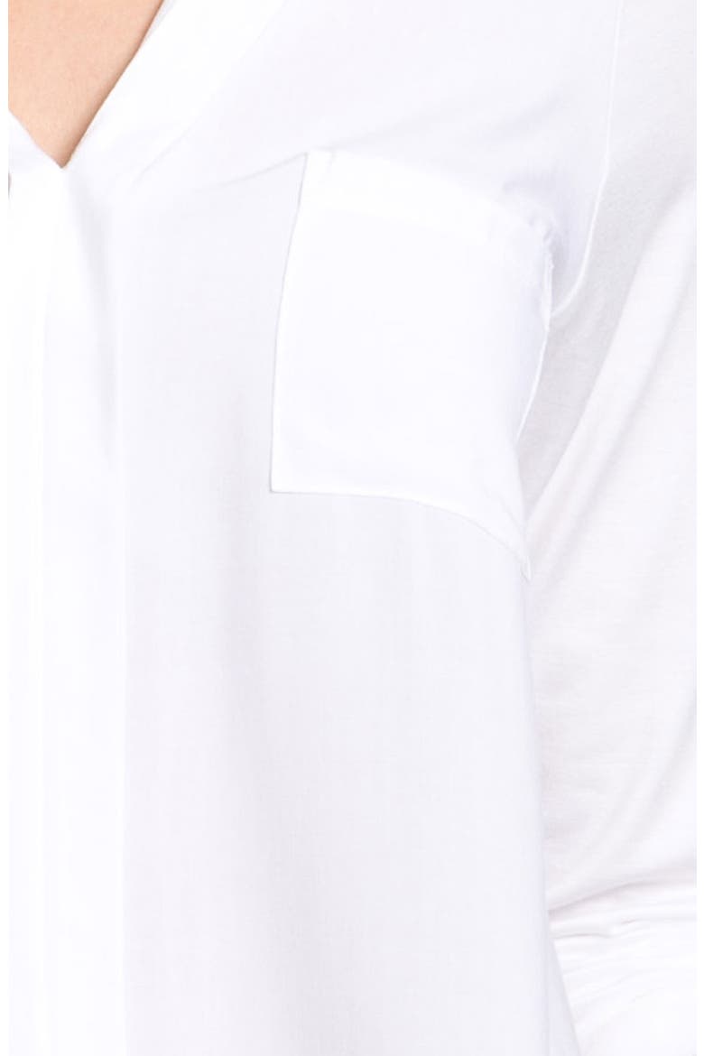 Mixed Media Shirt, Alternate, color, WHITE
