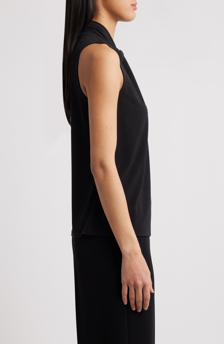 Anne Klein Twist Neck Keyhole Crepe Top, Alternate, color, 