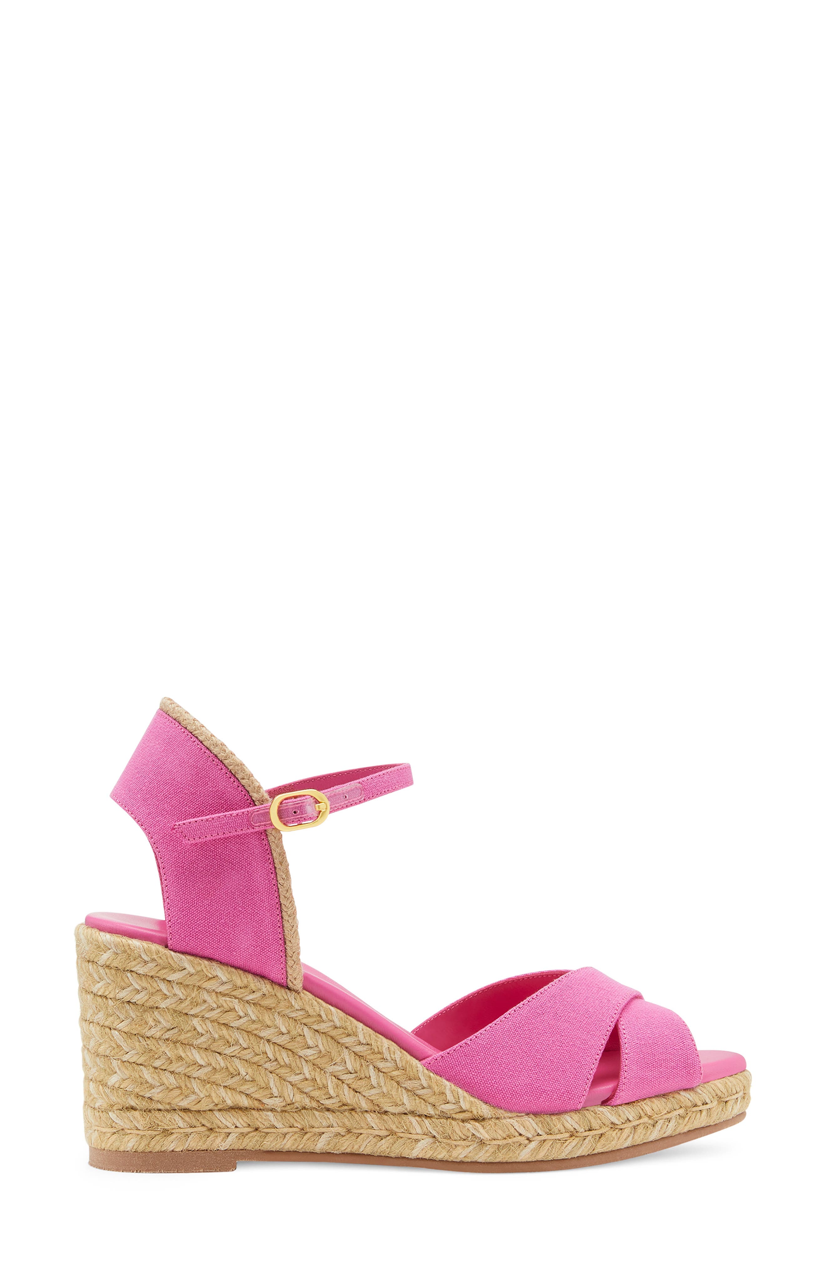 Mirela II Espadrille Wedge Sandal, Alternate, color, FUCHSIA/ NATURAL