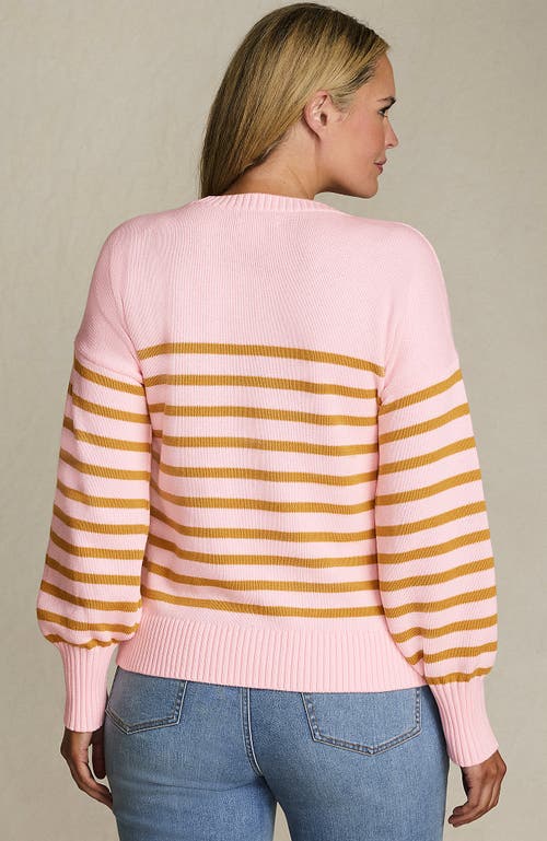 Lands' End Drifter Jersey Crewneck Sweater In Animal Print