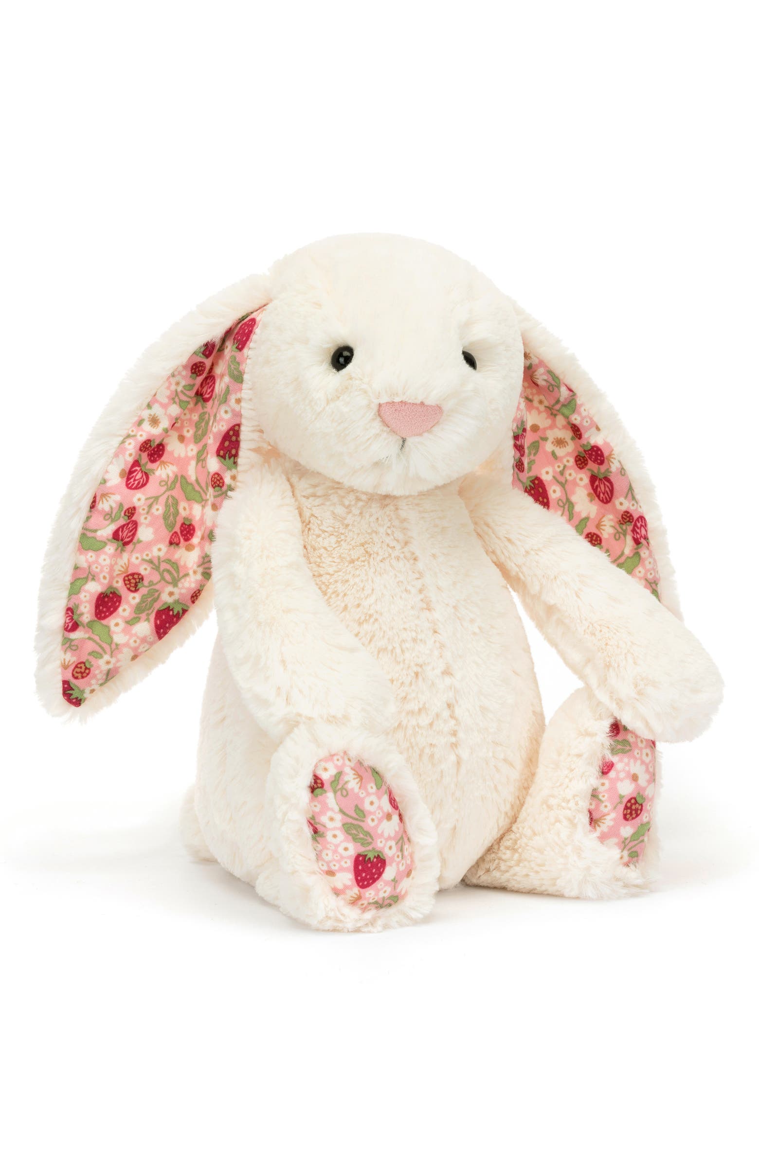 Medium Rabbit Teddy Jellycat Medium Blossom Cream Bunny 'Berry' 12-Inch Plushie | Nordstrom