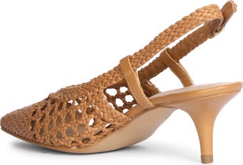 Abril Woven Slingback Pump