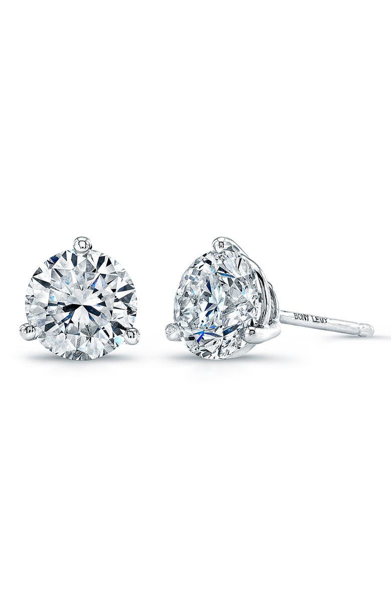 Bony Levy Diamond Stud Earrings, Main, color, 18K White Gold