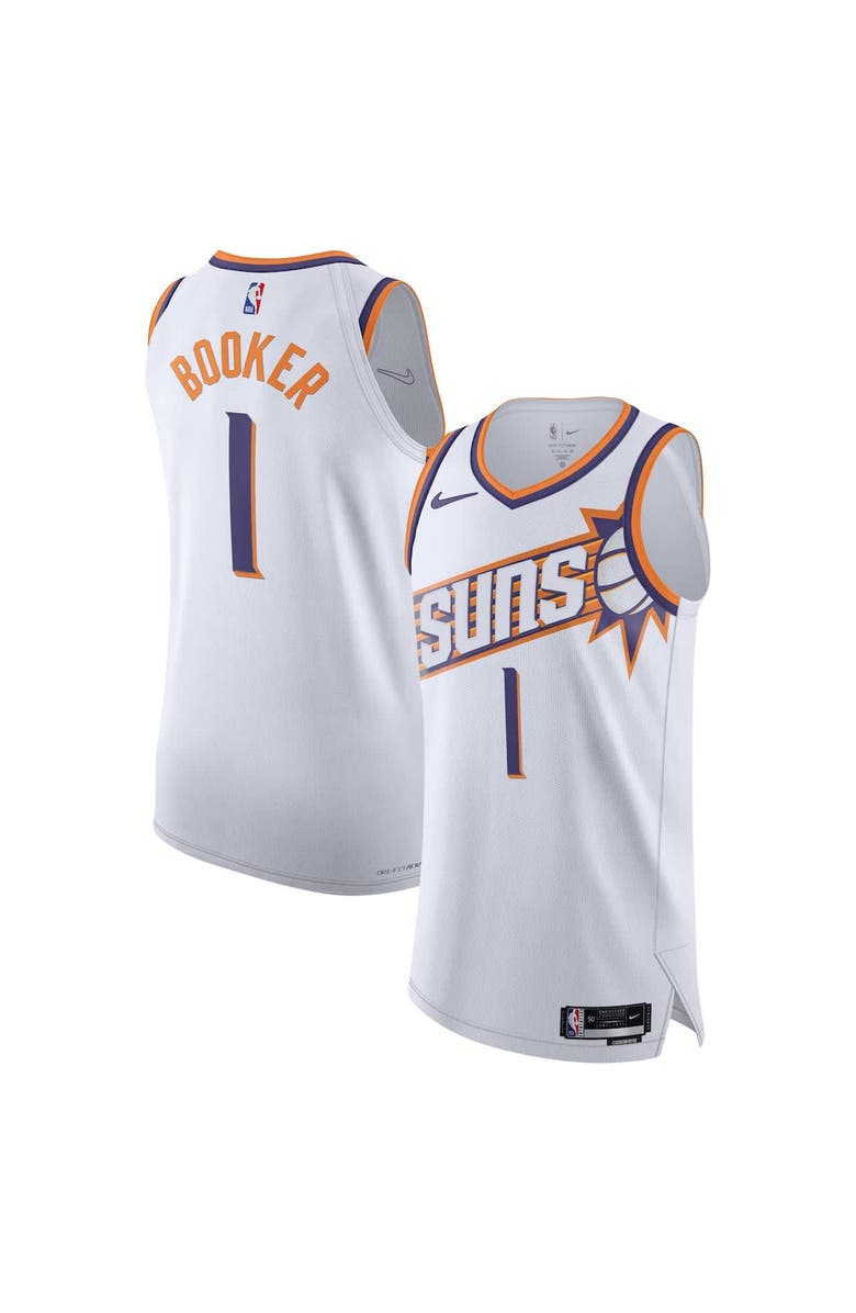 Nike Men's Nike Devin Booker White Phoenix Suns Authentic Jersey - Association Edition, Main, color, White