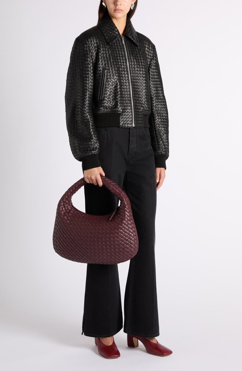 Bottega Veneta Wide Leg Jeans, Alternate, color, 1000 Black