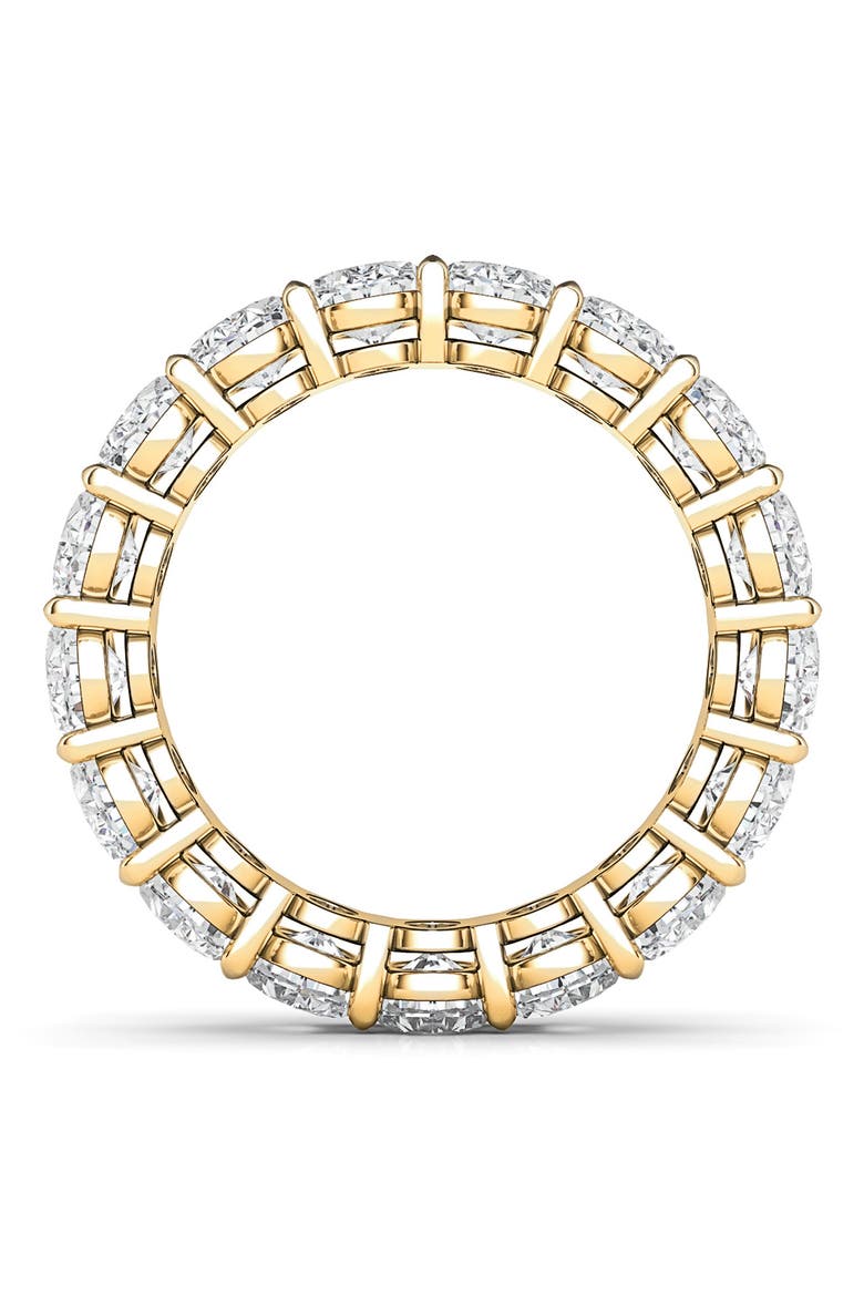 Oval Cut Lab Grown Diamond Eternity Band, Alternate, color, YELLOW GOLD