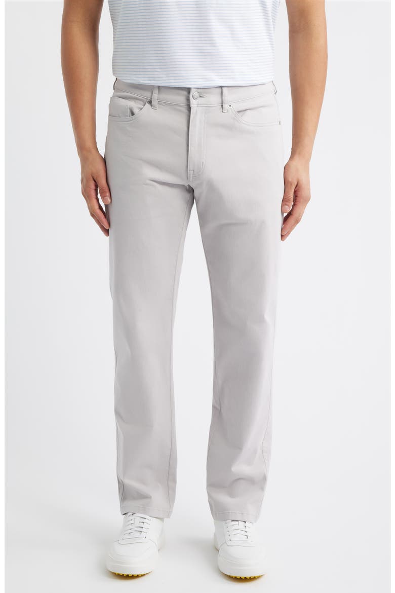 Signature Stretch Sateen Pants, Main, color, LIGHT GREY