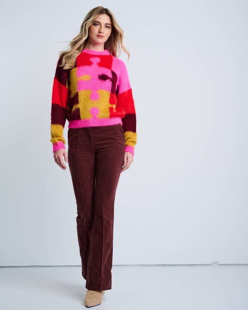 Lisa Todd Puzzled Italian Sweater In Multi