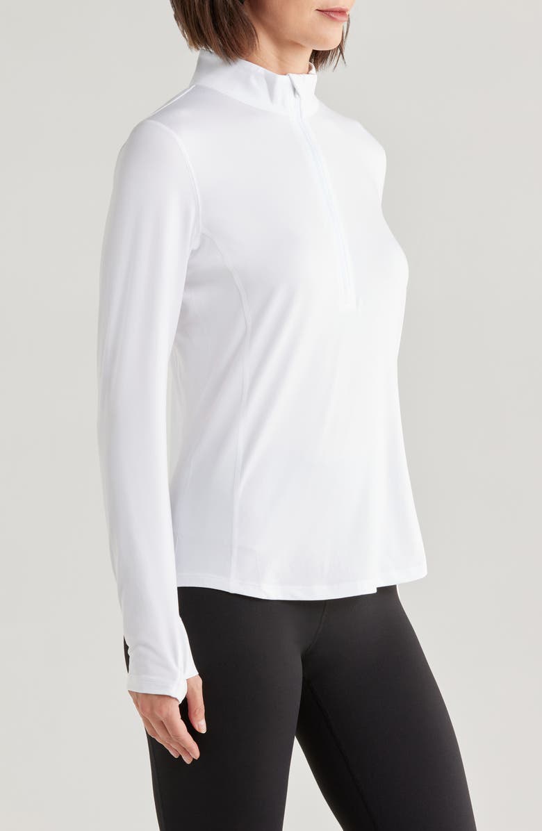 Tommy Bahama Playa Vista IslandZone<sup>®</sup> Quarter Zip Top, Alternate, color, White