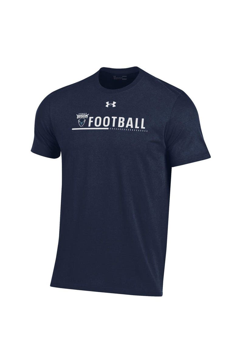 Under Armour Men's Under Armour Navy Howard Bison 2022 Sideline Football Performance Cotton T-Shirt, Alternate, color, 