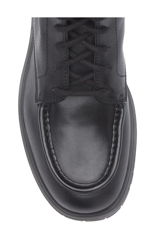 Burberry Leather Ankle Boots Round Toe In Black
