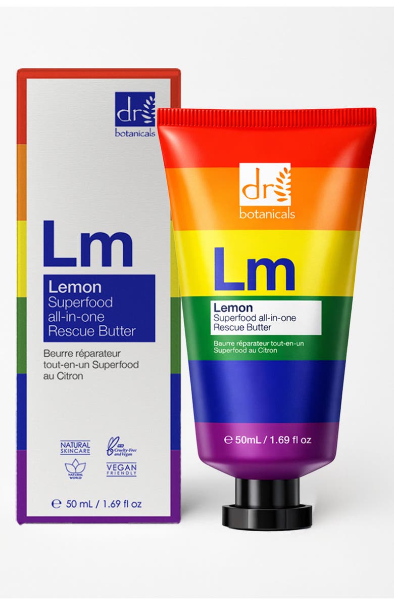 DR BOTANICALS Pride Edition Lemon Superfood All-In-One Rescue Butter 50ml, Alternate, color, White