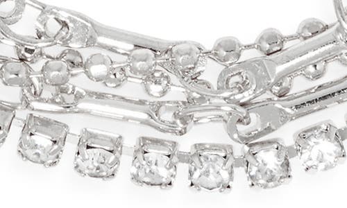 Nordstrom Rack Multirow Chain Bracelet In Metallic