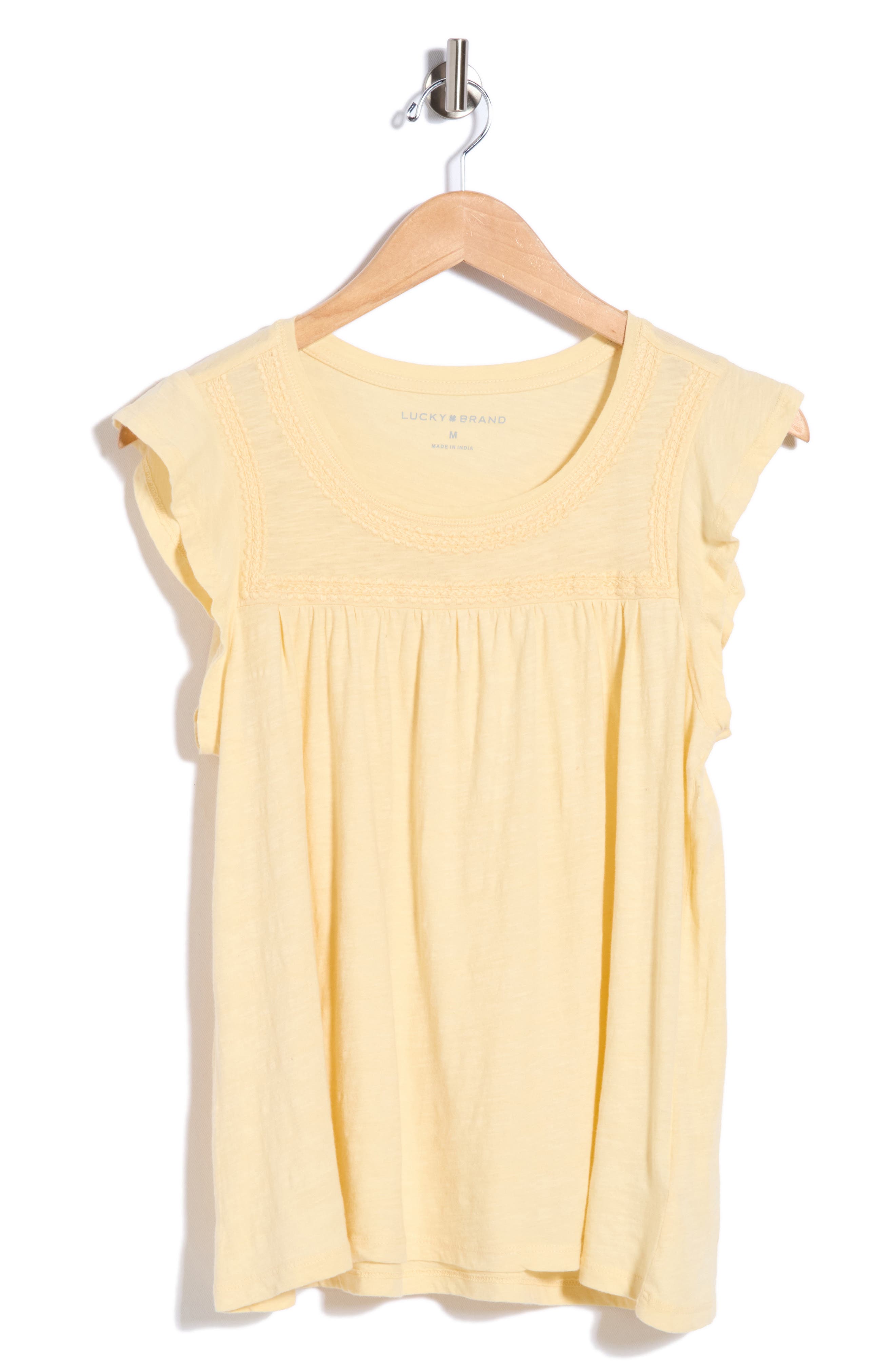 Embroidered Cotton Slub Tee