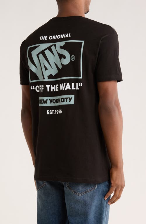 Vans Ny Stacked Logo Graphic T-shirt In Black