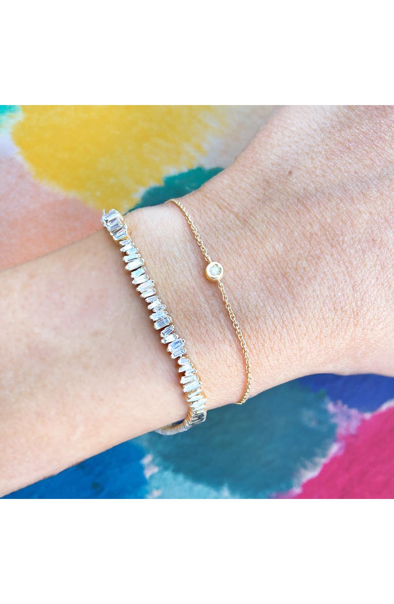 The Lovery Fine Jewelry Diamond Single Bezel Bracelet, Alternate, color, 