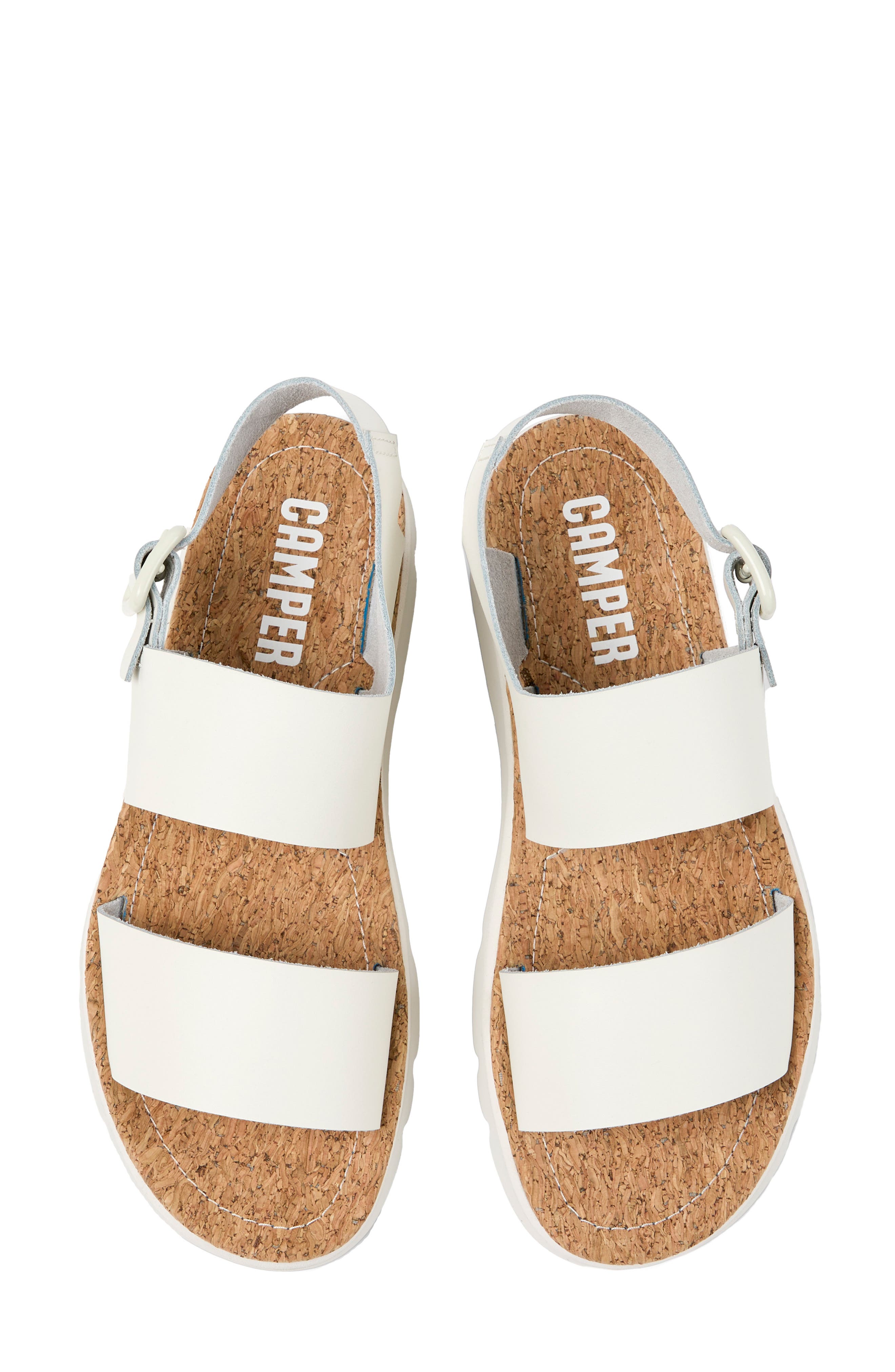 Camper Oruga Sandal, Alternate, color, White Natu