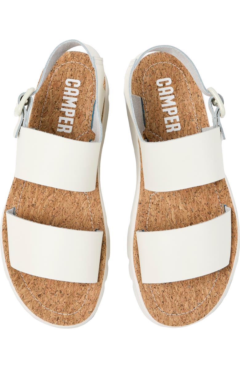 Camper Oruga Sandal, Alternate, color, White Natu