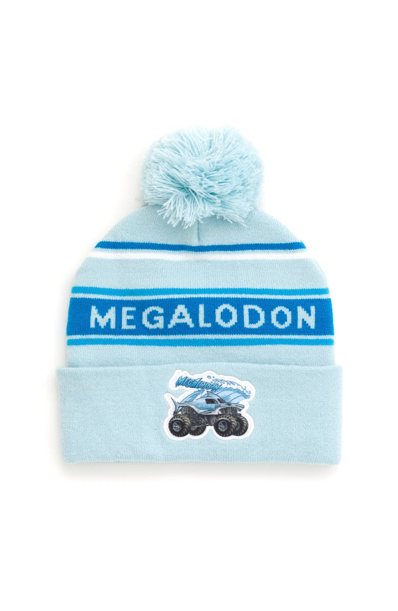 Monster Jam Knit Beanie Hat, Main, color, Megalodon Sky Blue