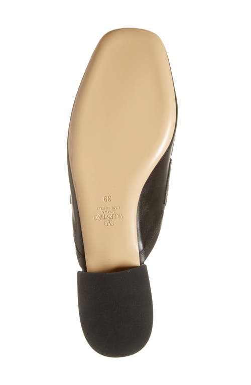Valentino Women's Vlogo Signature Leather Slippers Sandal In Black