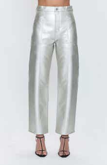 Pistola Taylor Barrel Leg Faux Leather Pants