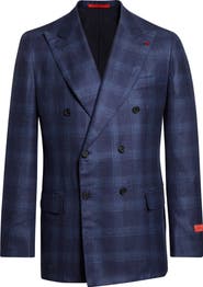 ISAIA Double Breasted Cashsilk Jacket