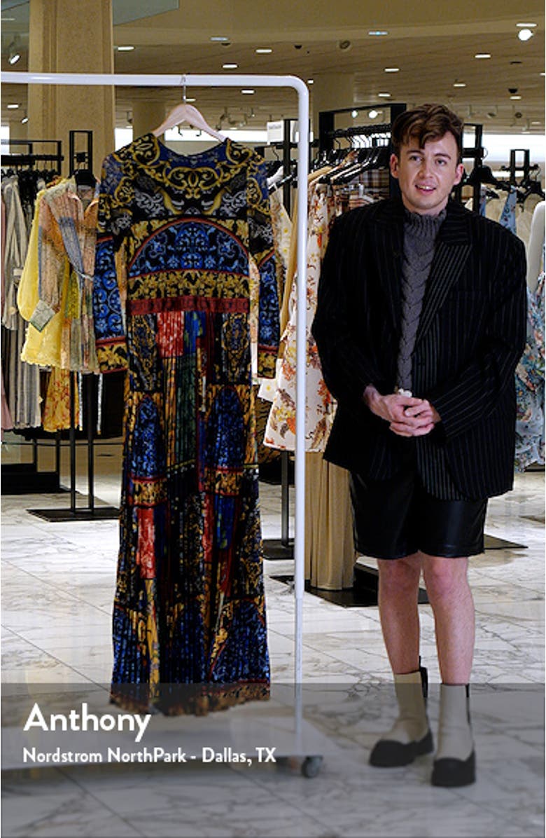 Ivey Long Sleeve Pleated Maxi Dress, sales video thumbnail