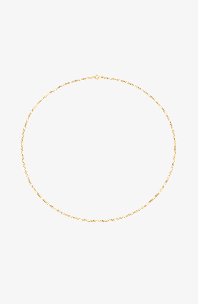 YOJ Figaro Midi Choker Necklace in Gold, Main, color, Gold