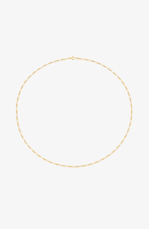Figaro Midi Choker Necklace in Gold