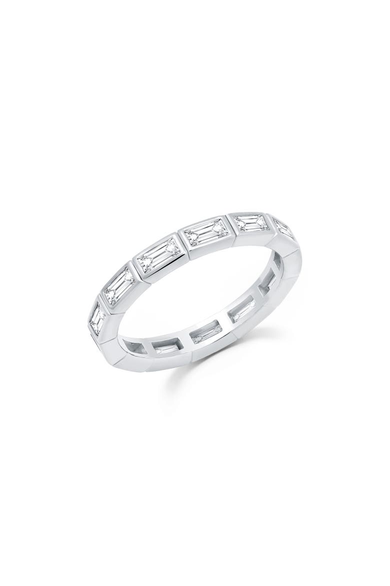 Cubic Zirconia Eternity Ring, Main, color, PLATINUM
