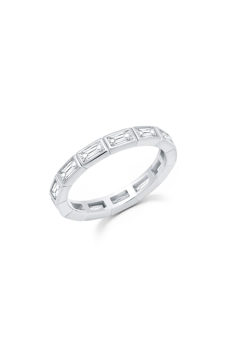 Crislu Cubic Zirconia Eternity Ring, Main, color, Platinum