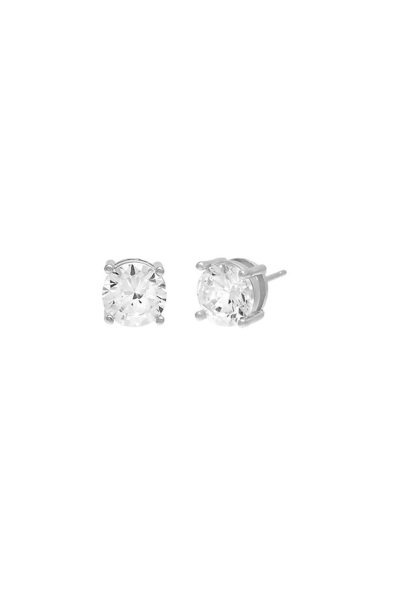 Moissanite Juliette Stud Earring, Main, color, Silver