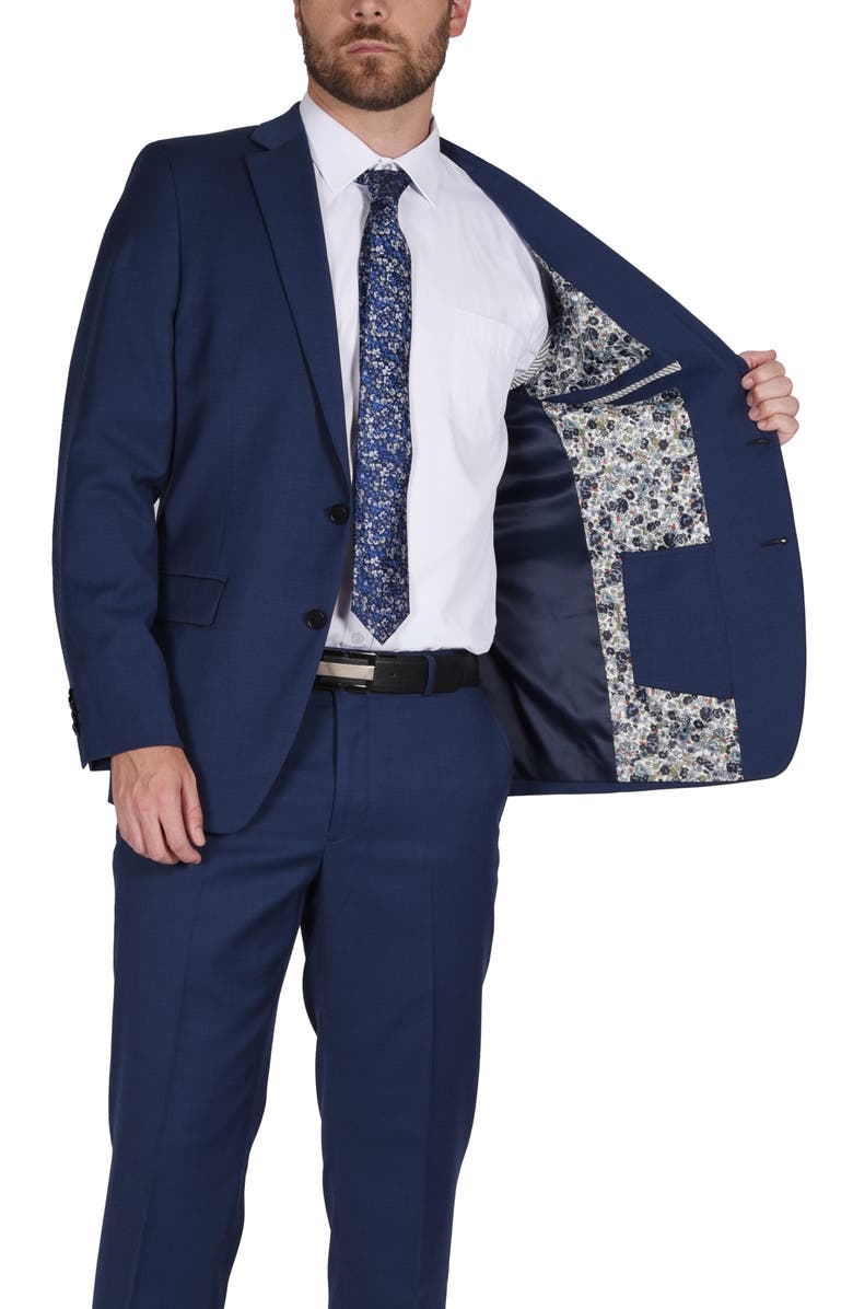CRICKETEER Slim Fit Wool Blend Suit, Alternate, color, Navy