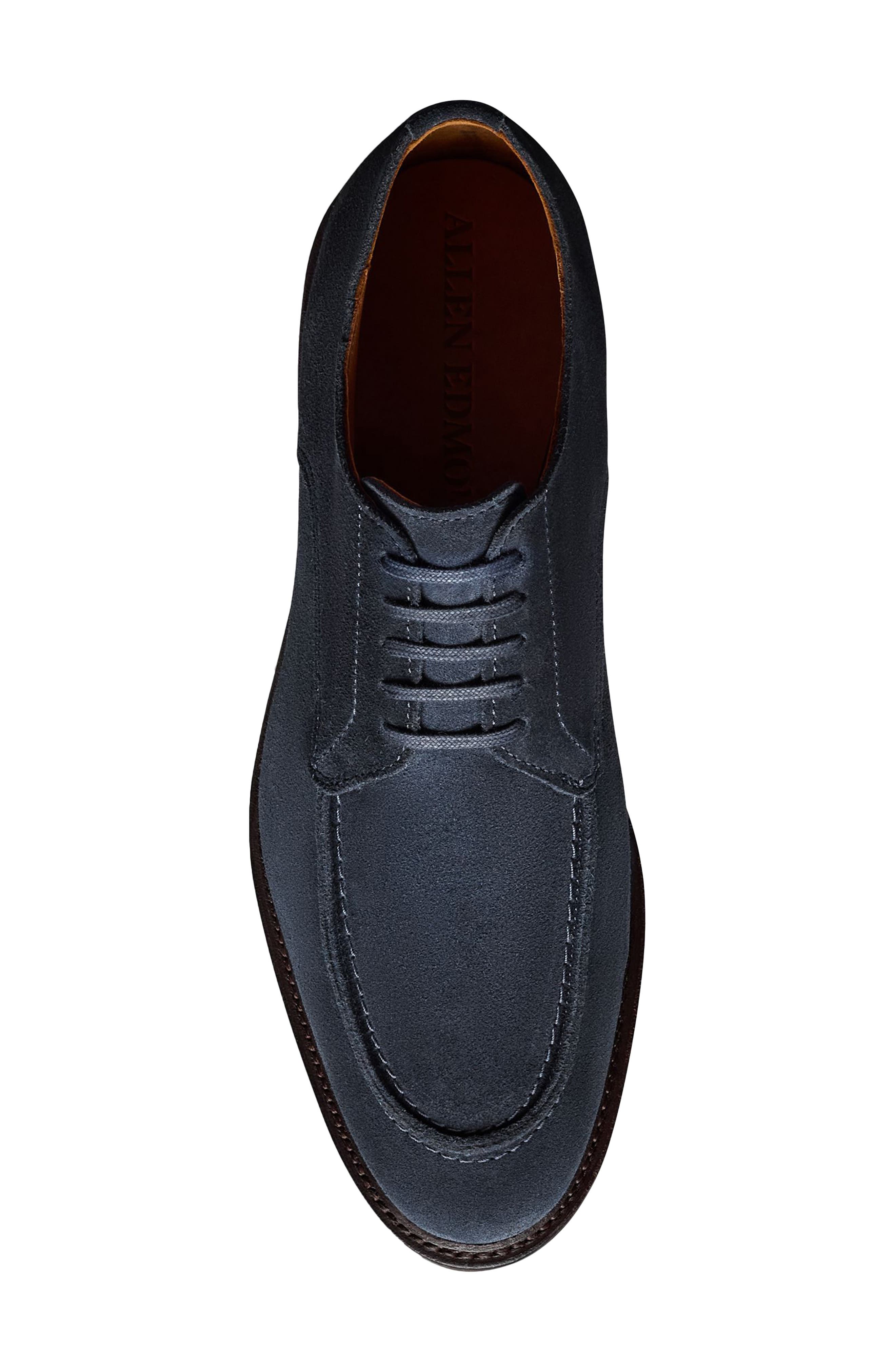 Rivington Suede Moc Toe Derby, Alternate, color, NAVY SUEDE