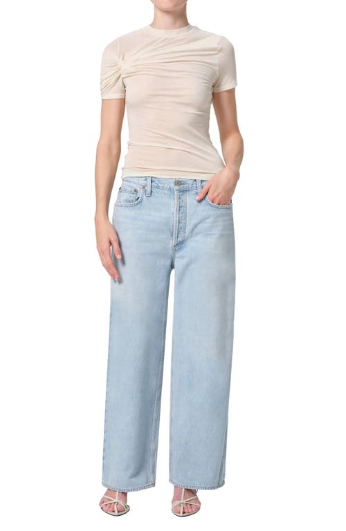 Agolde Low Slung Baggy Jeans In Fragment In Spark (light Indgo Vintage)