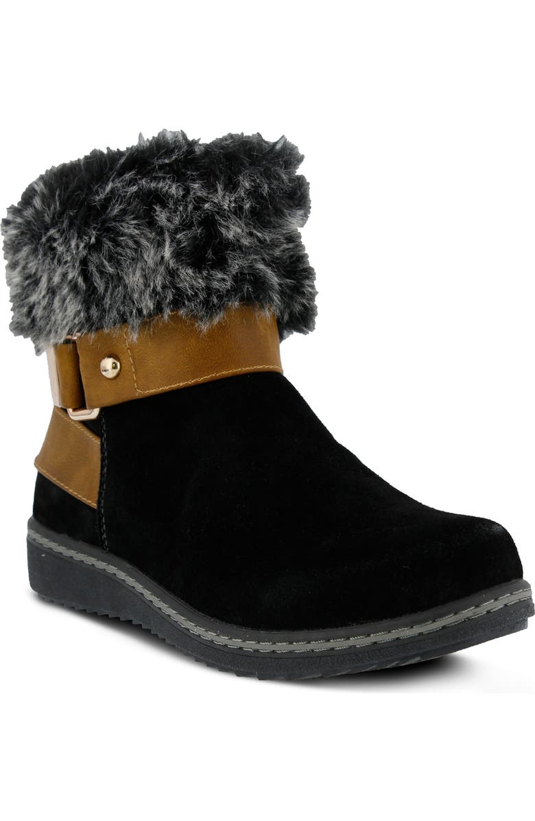 Spring Step Water Resistant Faux Fur Bootie, Main, color,