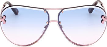 66mm Oversize Pilot Sunglasses