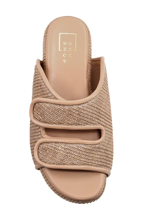 Shushop Lililan Slide Sandal In Brown