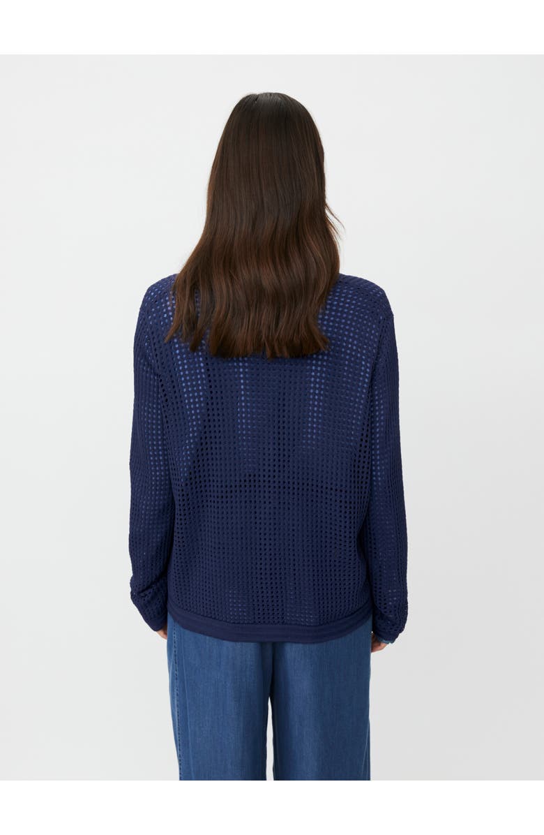 Masai Copenhagen MaLarkena Open Knit Cardigan, Alternate, color, Navy Blazer