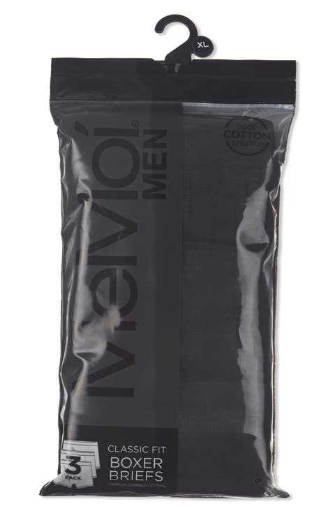 Assorted 3-Pack Cool Stretch Cotton Boxer Briefs